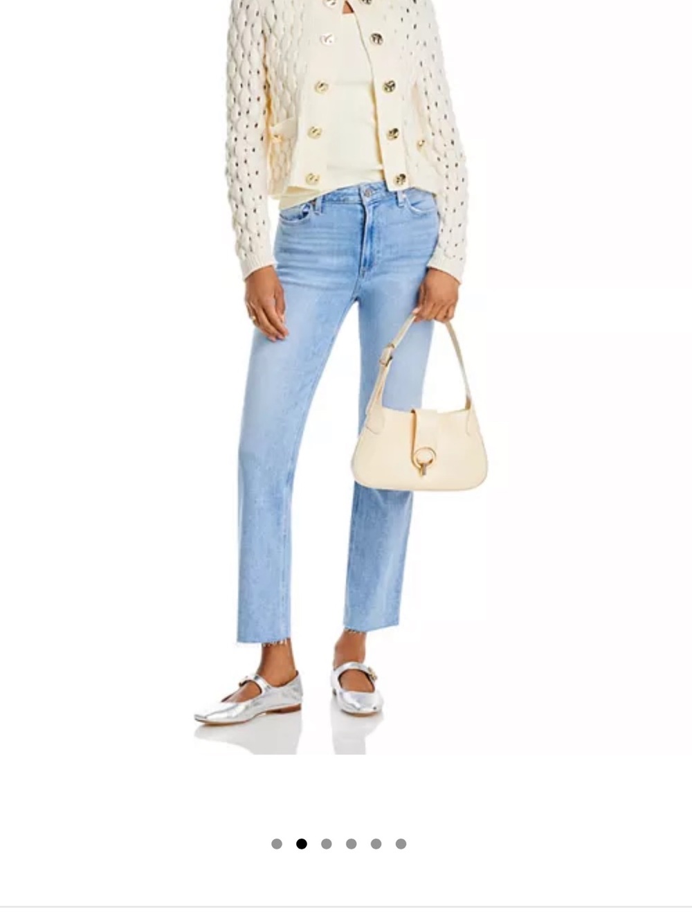 Paige Cindy Light Wash Straight Crop Women’s Jeans - Blue